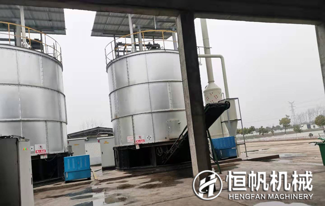 養殖場糞便如何發酵?怎么利用秸稈和畜禽糞堆制成有機肥?(圖3) 有機肥發酵罐